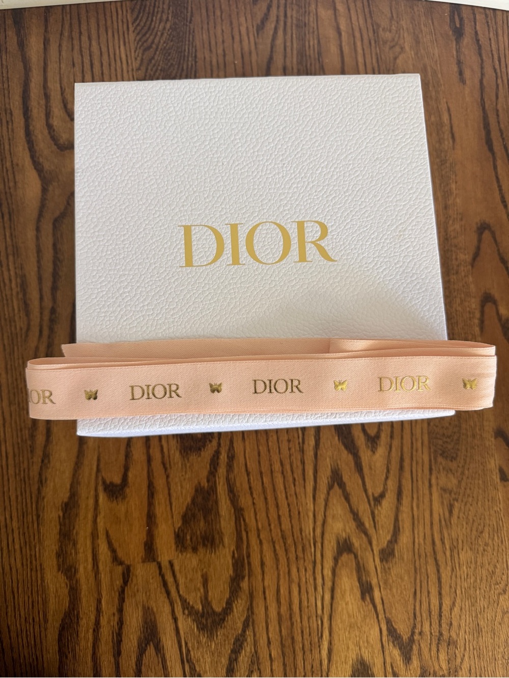 DIOR Box with Pink Branded Ribbon -Spring 2026